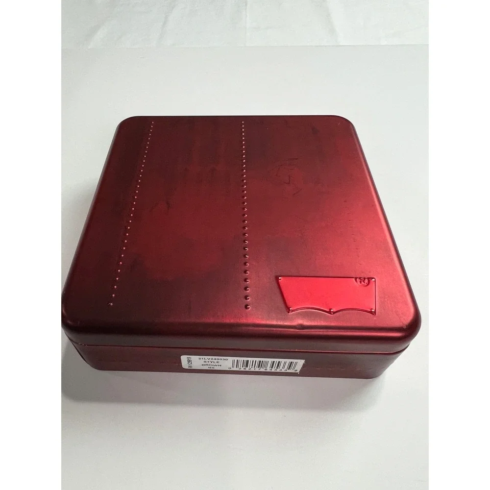 Levi's Bifold Wallet Mens NS Brown RFID Protection Leather Accessory Gift Tin A5